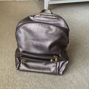 Faux leather backpack